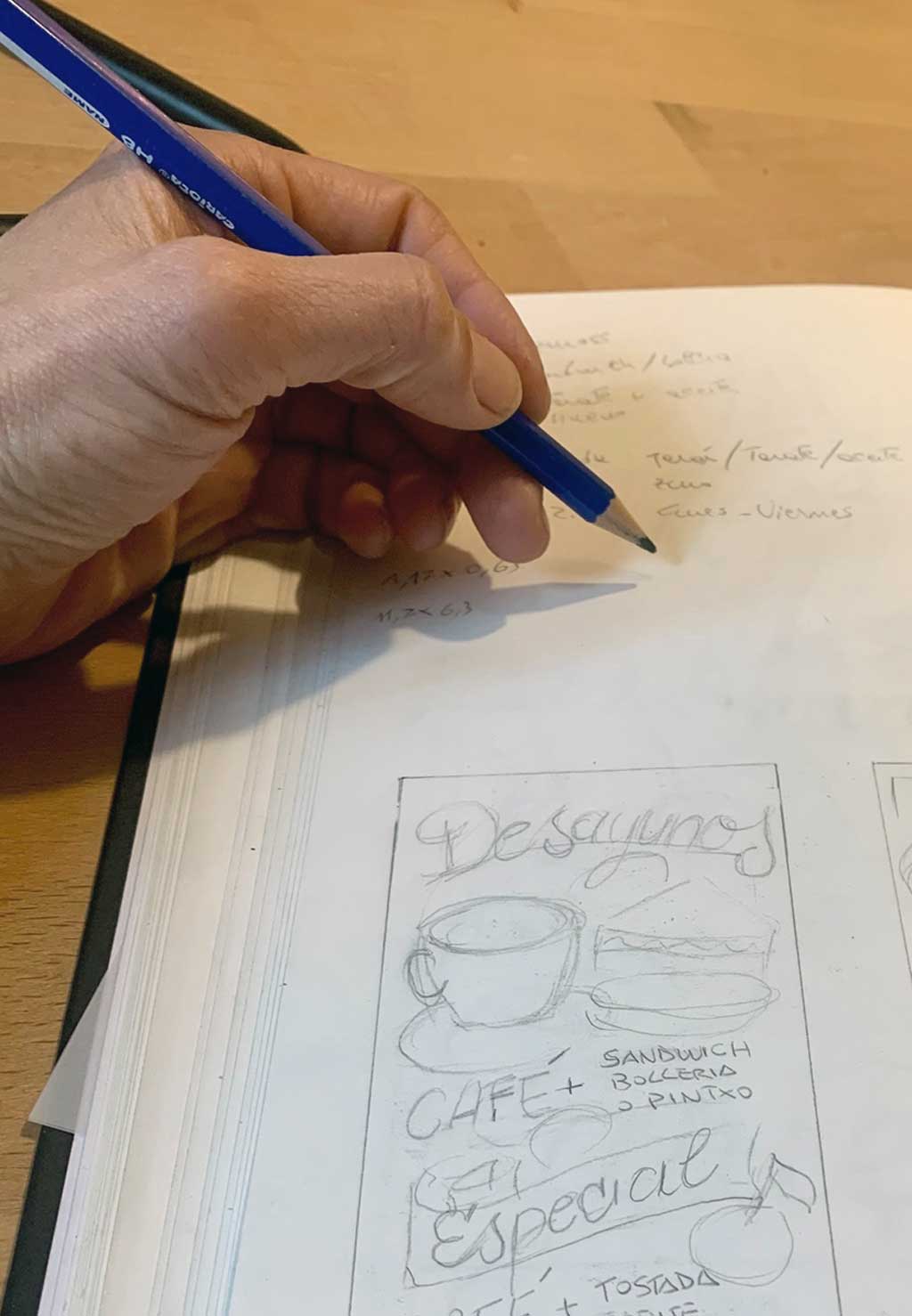 Proceso definición pizarra decorativa