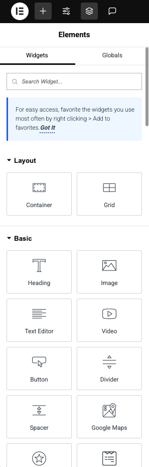 Elementor design